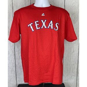 NWT MLB Yu Darvish Texas Rangers Youth XL Red Short Sleeve Jersey Shirt #11